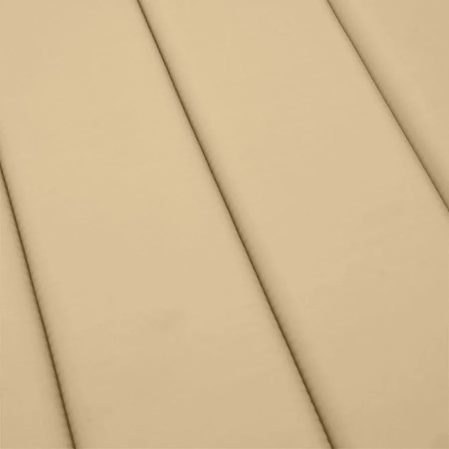 Coussin de chaise longue beige mélangé 200x60x4 cm tissu - 7