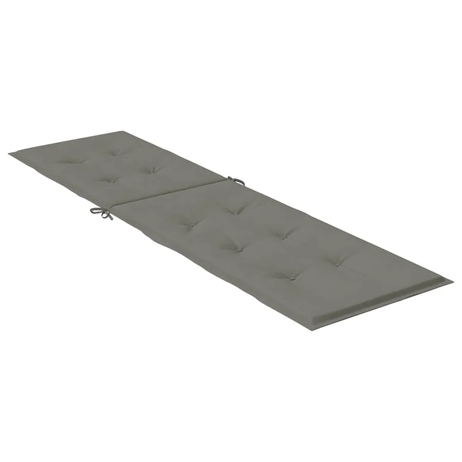 Coussin de chaise longue gris foncé mélangé (75+105) x 50 x 4 cm - 4