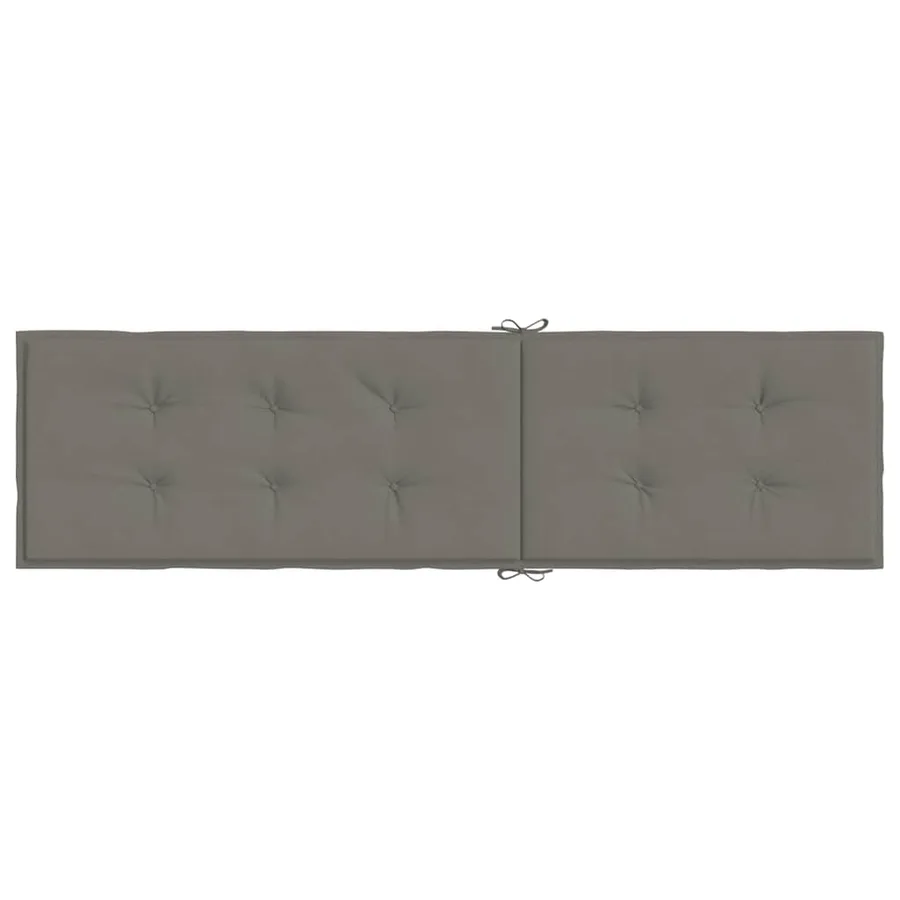 Coussin de chaise longue gris foncé mélangé (75+105) x 50 x 4 cm - 5