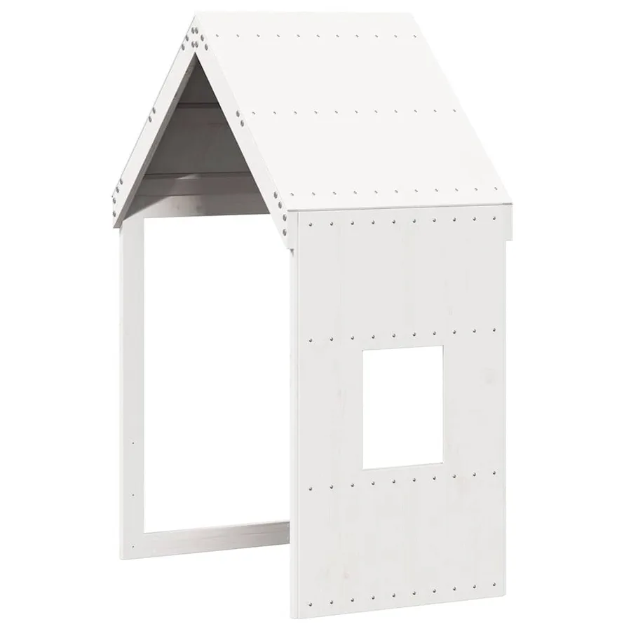 Toit de lit pour enfants blanc 60x99x139,5cm bois de pin massif - 2