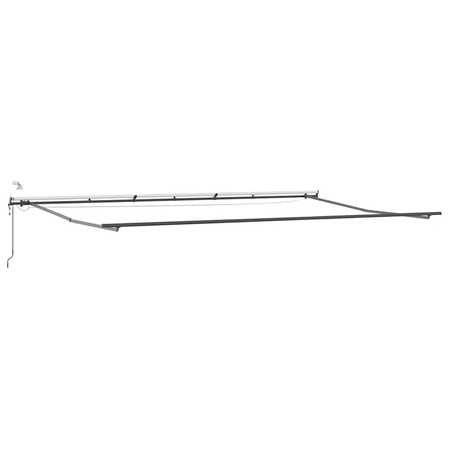 Auvent rétractable automatique avec LED marron 600x300 cm - 7