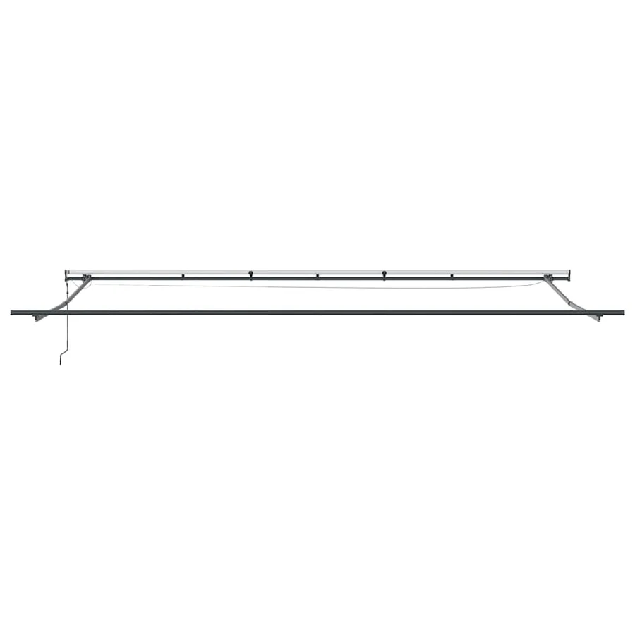 Auvent rétractable automatique avec LED marron 600x300 cm - 9