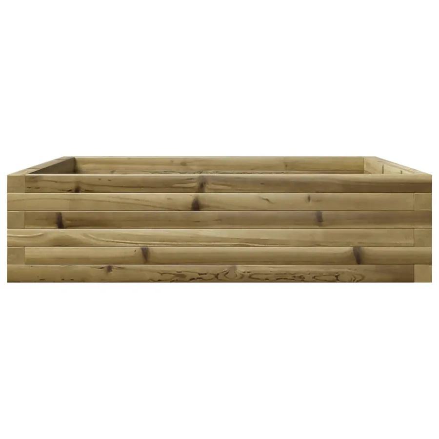 Jardinière 90x90x23 cm bois de pin imprégné - 5