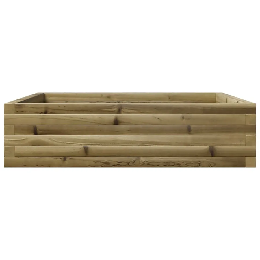 Jardinière 90x90x23 cm bois de pin imprégné - 6