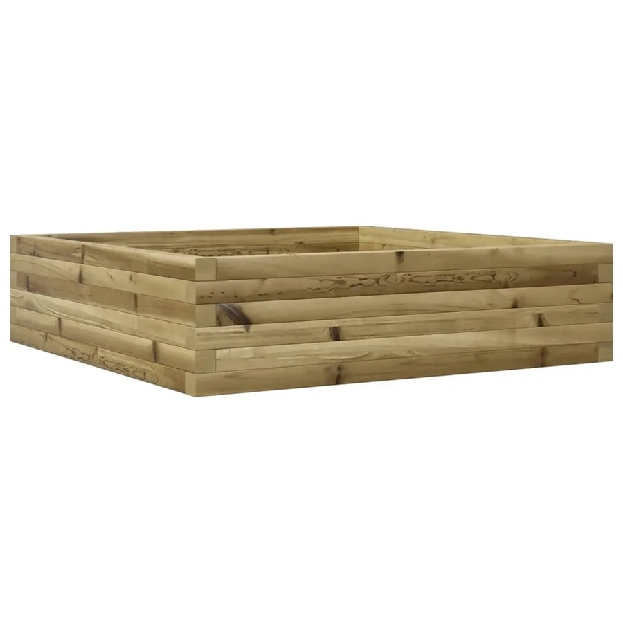 Jardinière 90x90x23 cm bois de pin imprégné - 7