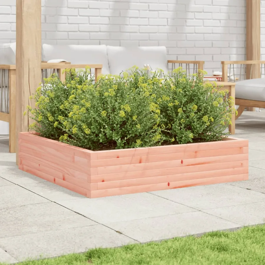 Jardinière 100x100x23 cm bois massif de douglas - 3