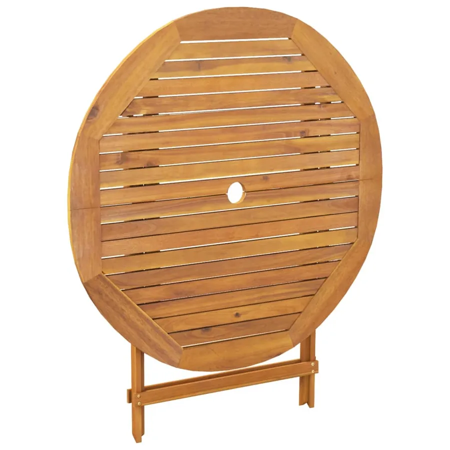 Ensemble à manger de jardin 5 pcs beige tissu et bois massif - 8