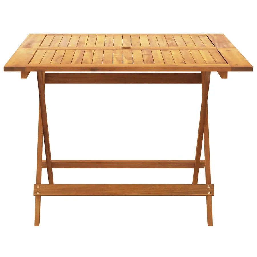 Ensemble à manger de jardin 5 pcs beige tissu et bois massif - 6