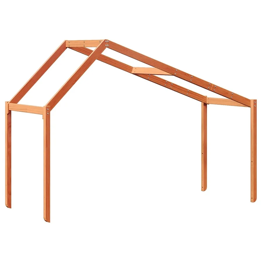 Toit de lit pour enfants 203x80,5x142 cm bois de pin massif - 6