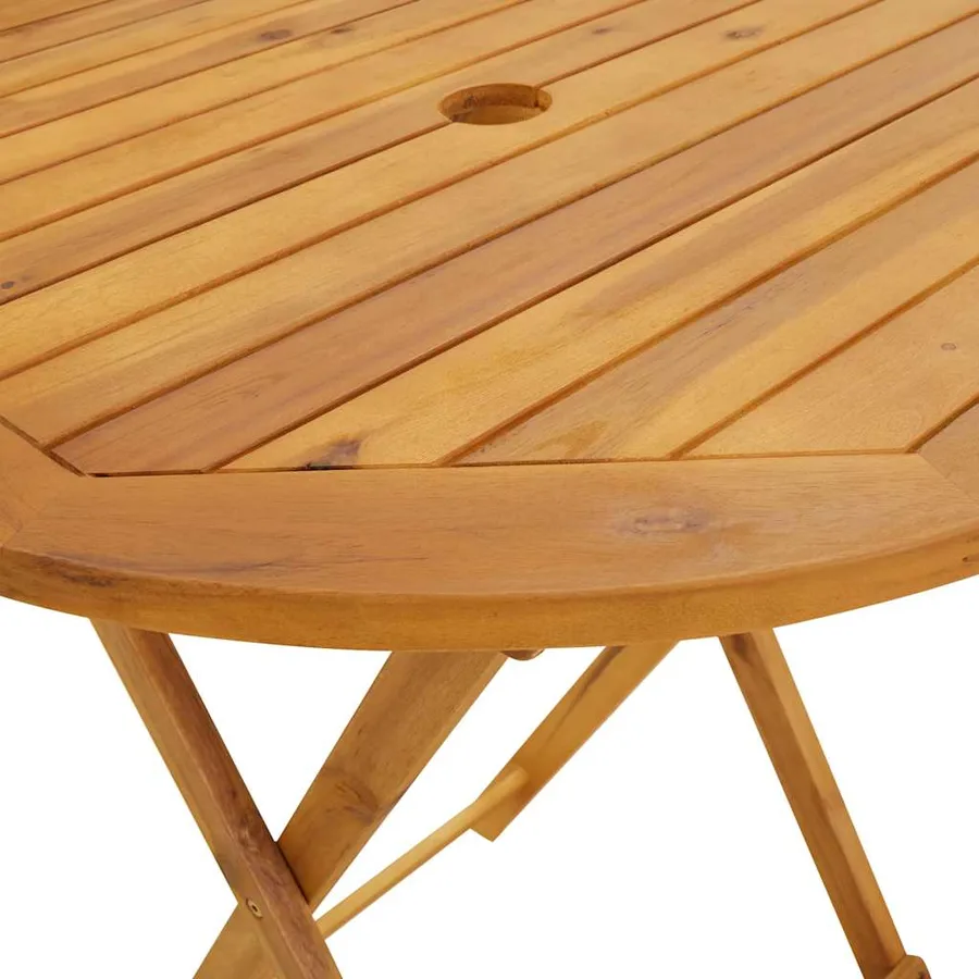 Ensemble de bistro 3 pcs blanc crème tissu et bois massif - 10