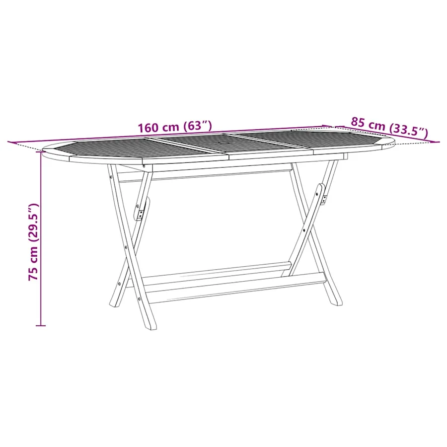 Ensemble à manger de jardin 7 pcs blanc crème tissu bois massif - 13