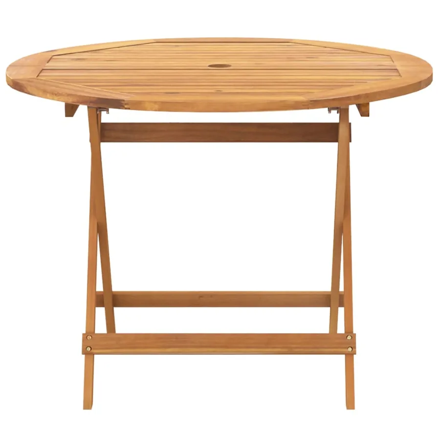 Ensemble à manger de jardin 5pcs beige polypropylène et bois - 5