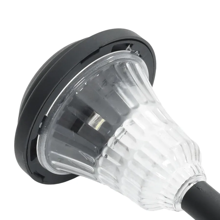 Lampes solaires d'allées et piquets de sol 12 pcs blanc - 8