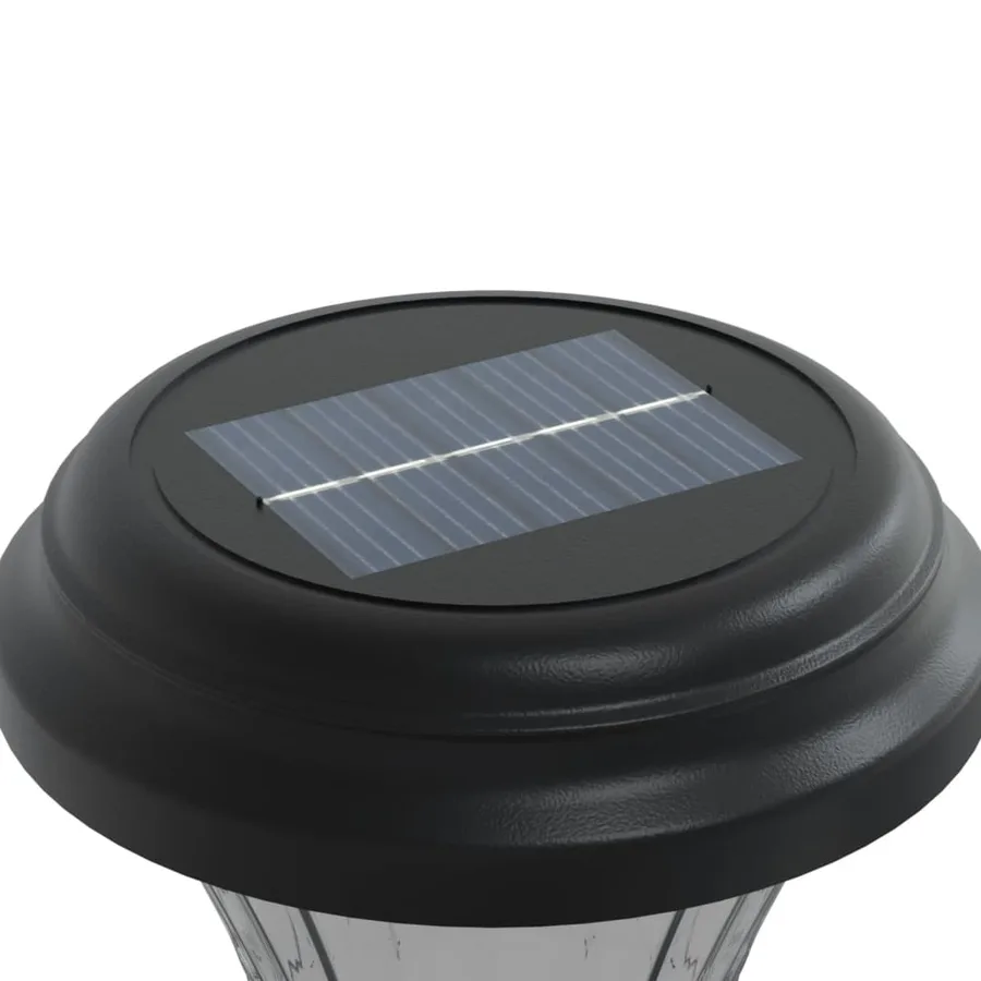 Lampes solaires d'allées et piquets de sol 12 pcs blanc - 9
