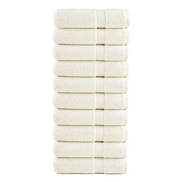 Serviettes de douche de qualité supérieure SOLUND 10 pcs crème
