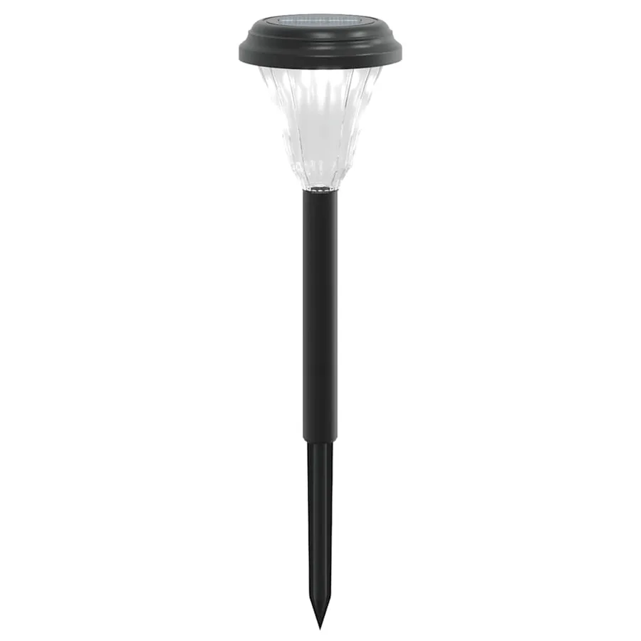 Lampes solaires d'allées et piquets de sol 12 pcs blanc - 3