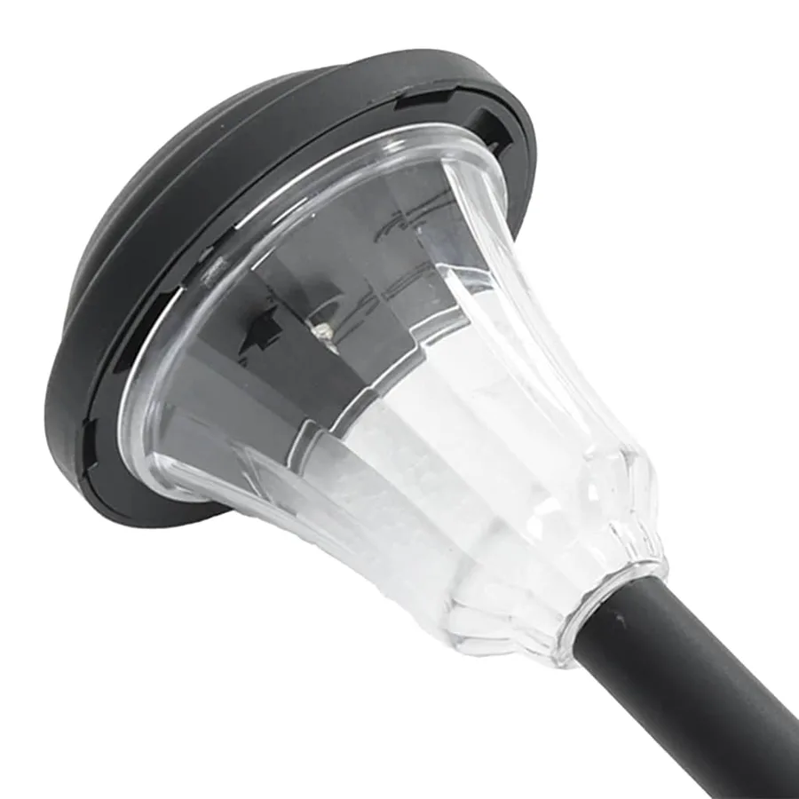 Lampes solaires d'allées et piquets de sol 12 pcs blanc - 8