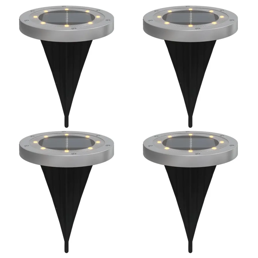 Lampes solaires de sol et piquets de sol extérieur 4 pcs - 2