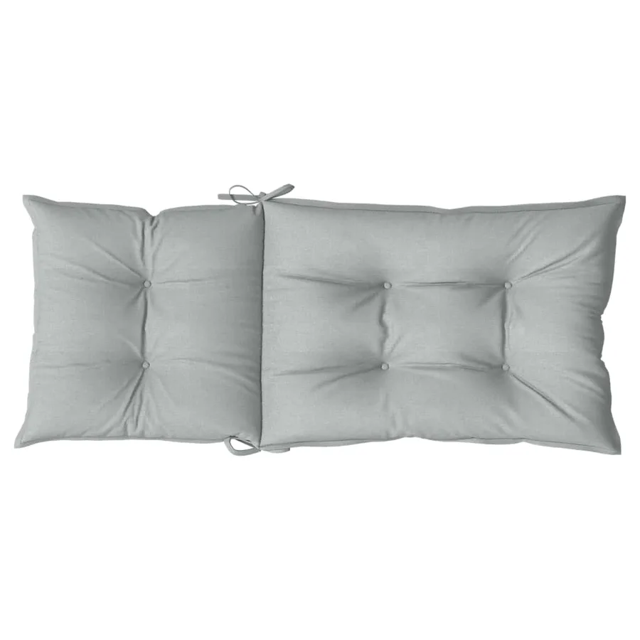 Coussins de chaise à dossier haut lot de 4 gris clair mélangé - 7