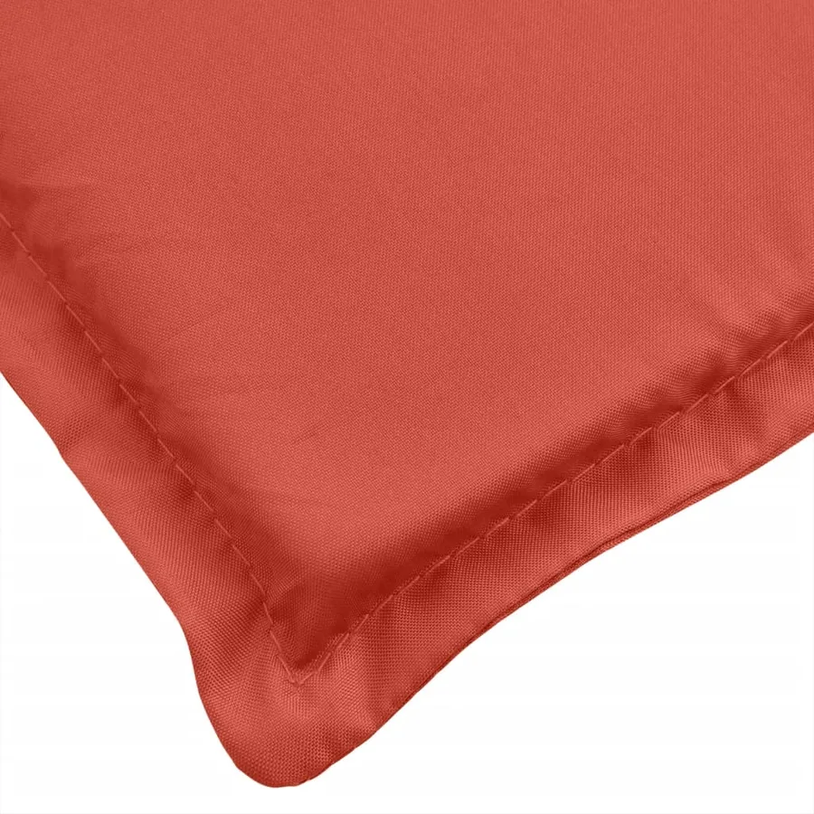 Coussin de banc de jardin rouge mélangé 150x50x7 cm tissu - 5