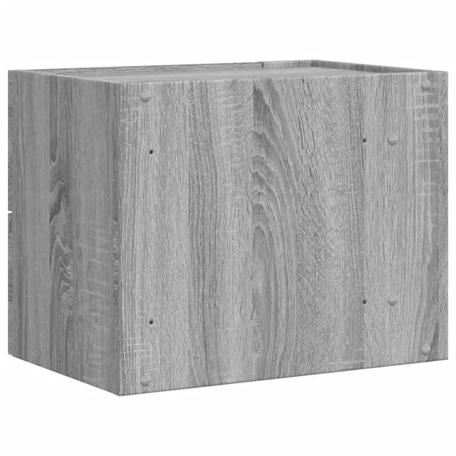 Tables de chevet murales 2 pcs sonoma gris 45x30x35 cm - 7
