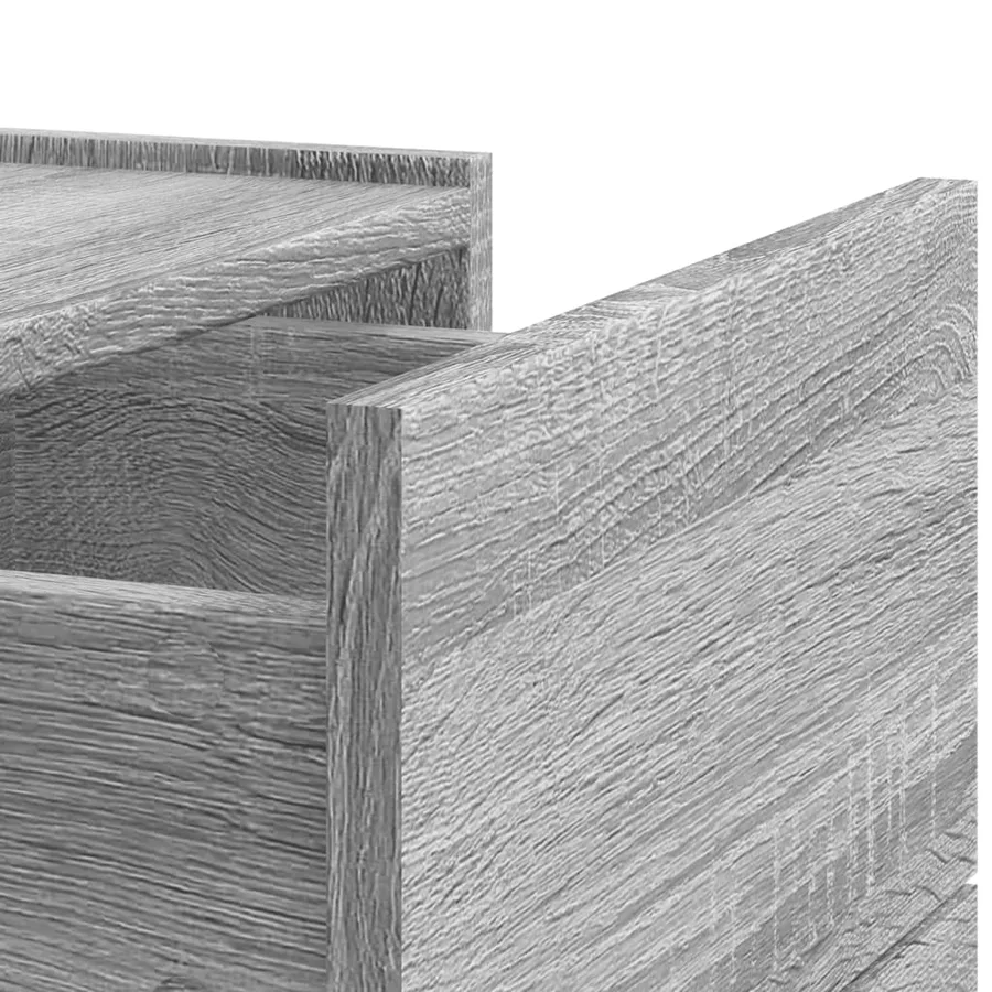 Tables de chevet murales 2 pcs sonoma gris 45x30x35 cm - 9
