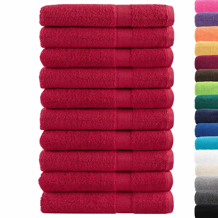 Serviettes de sauna de qualité supérieure SOLUND 10 pcs rouge - 2