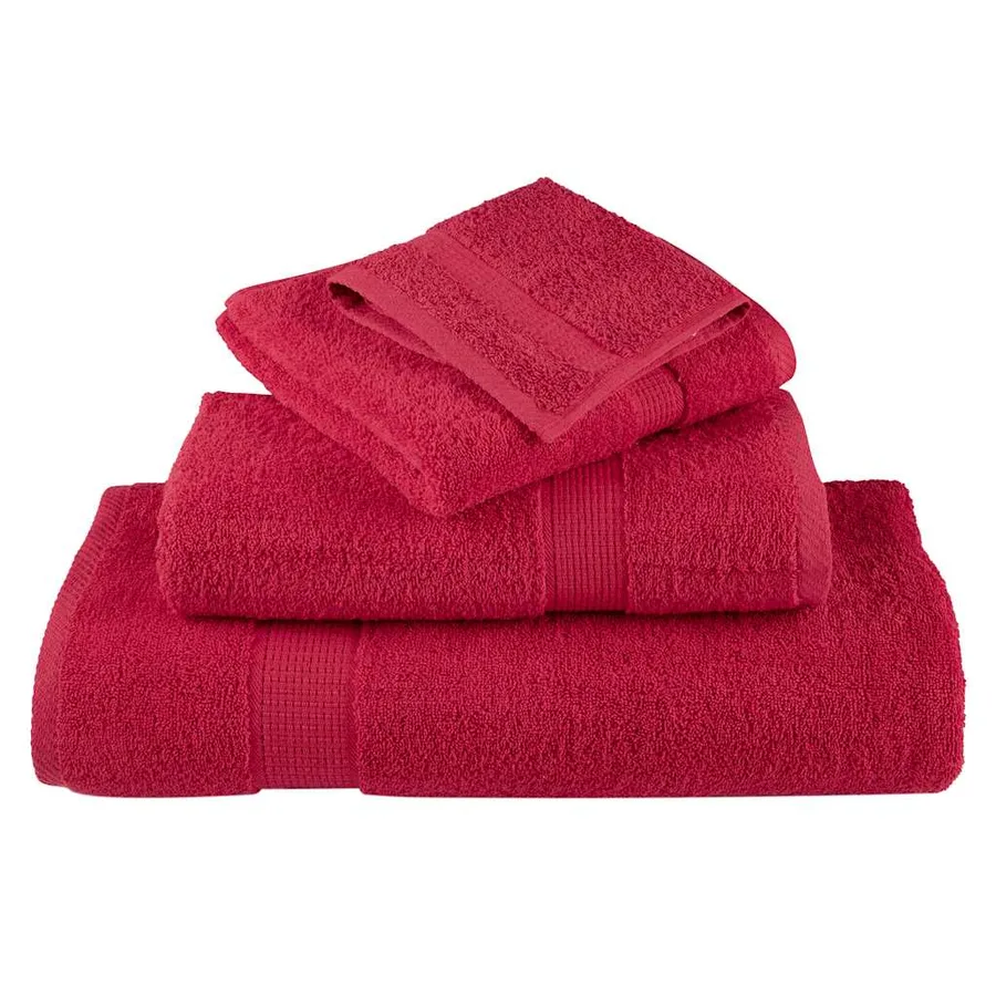 Serviettes de sauna de qualité supérieure SOLUND 10 pcs rouge - 4