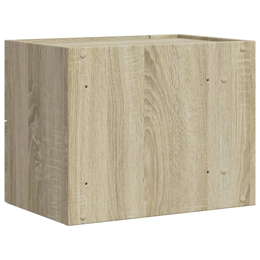 Table de chevet murale chêne sonoma 45x30x35 cm - 6