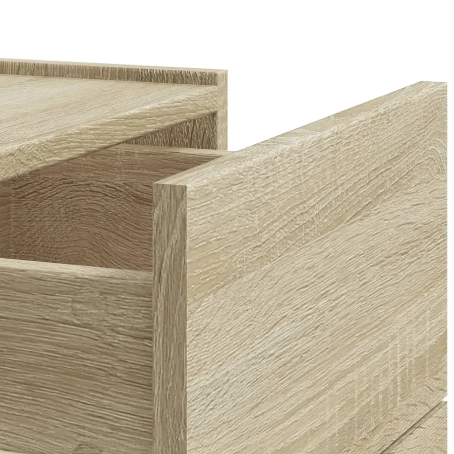 Table de chevet murale chêne sonoma 45x30x35 cm - 9