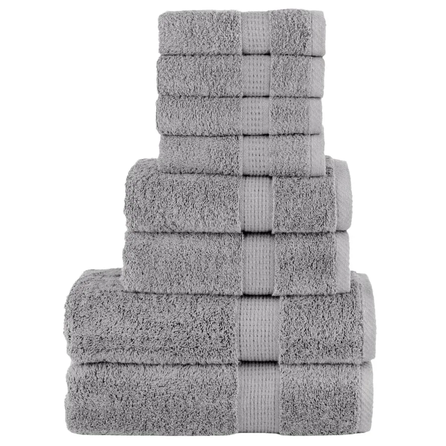 Ensemble de serviettes de qualité supérieure SOLUND 8 pcs gris