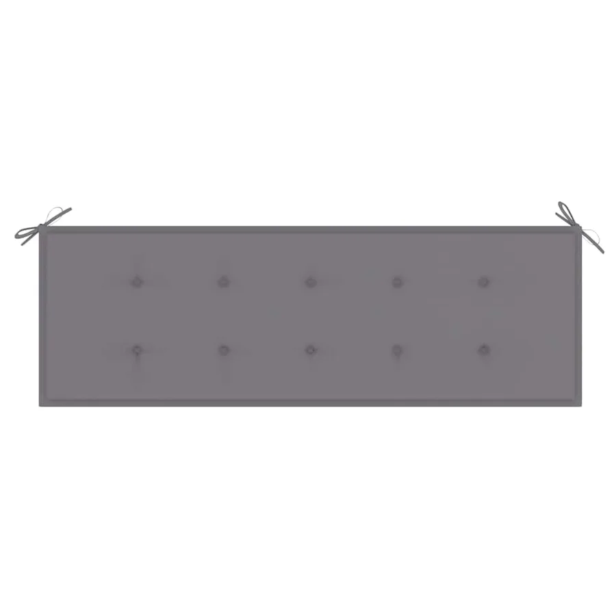 Banc de jardin 3 places avec coussin 150 cm Bois d'eucalyptus - 6