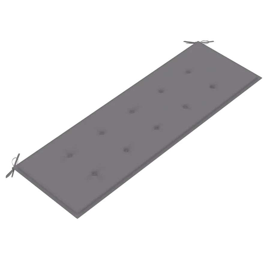 Banc de jardin 3 places avec coussin 150 cm Bois d'eucalyptus - 7