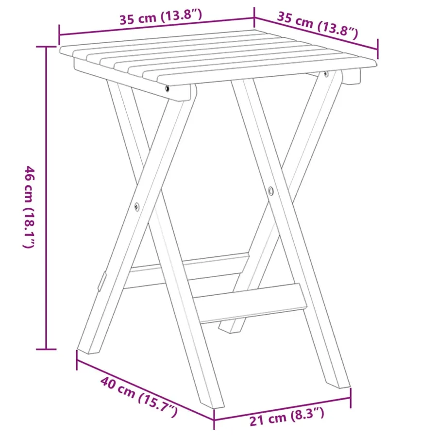Chaise à bascule avec table pliable blanc bois massif peuplier - 9