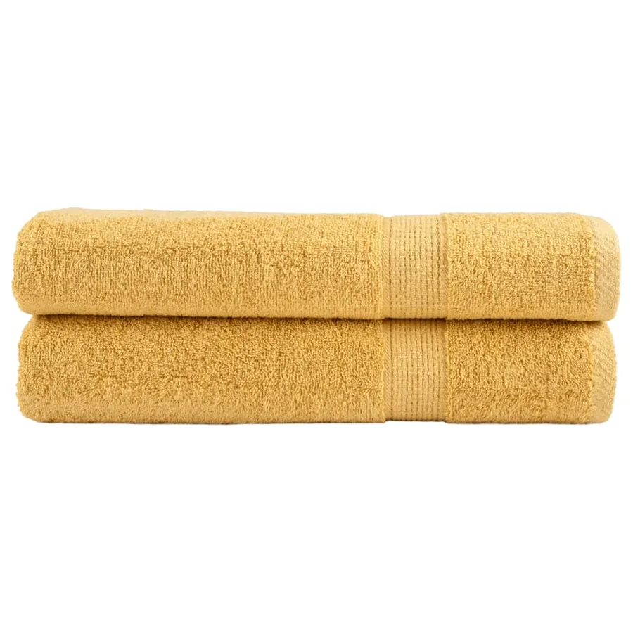 Serviettes de qualité supérieure SOLUND 2 pcs doré 600 g/m²