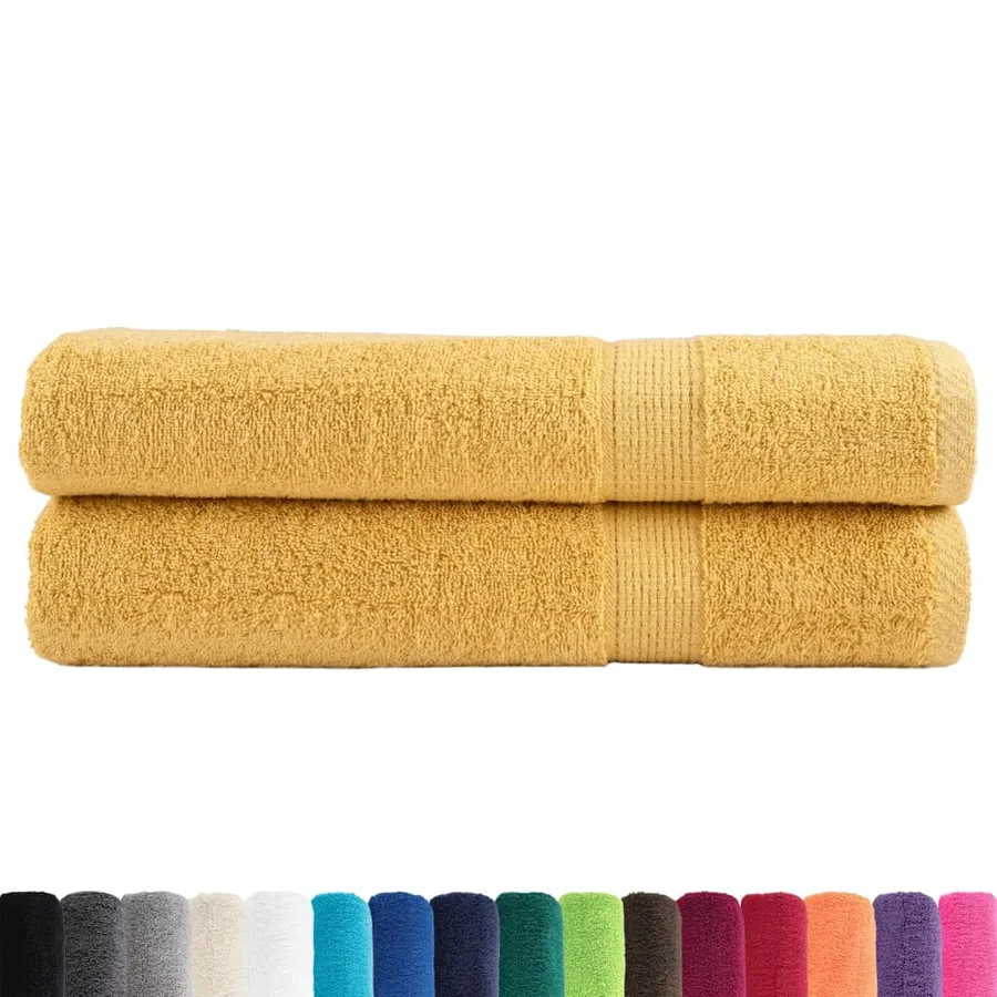 Serviettes de qualité supérieure SOLUND 2 pcs doré 600 g/m² - 2