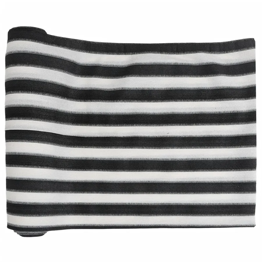 Filet brise-vue anthracite et blanc 2x25 m PEHD 150 g/m² - 2