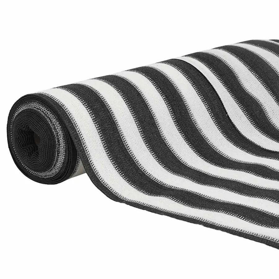Filet brise-vue anthracite et blanc 2x25 m PEHD 150 g/m² - 3