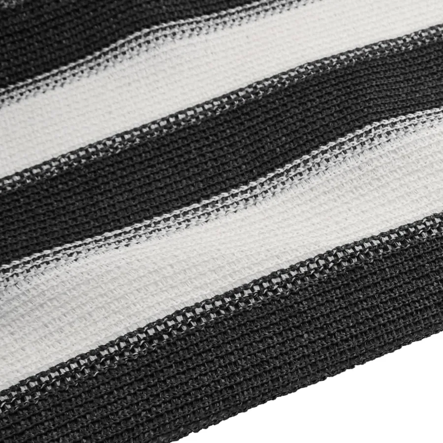 Filet brise-vue anthracite et blanc 2x25 m PEHD 150 g/m² - 5