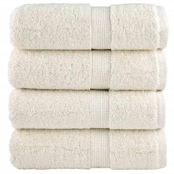 Serviettes d'invité de qualité supérieure SOLUND 4 pcs crème