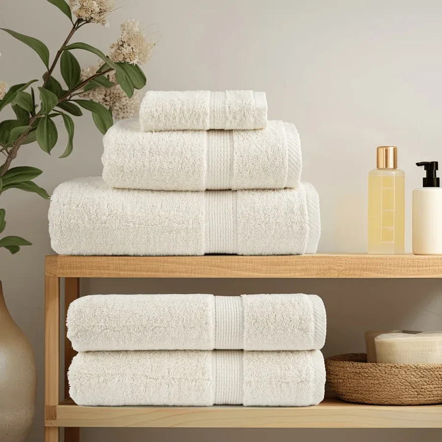 Serviettes d'invité de qualité supérieure SOLUND 4 pcs crème - 3