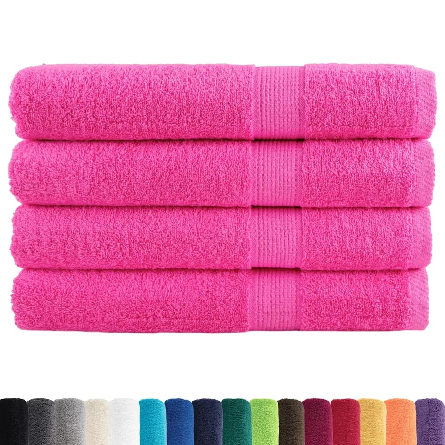 Serviettes de qualité supérieure SOLUND 4 pcs rose 600 g/m² - 2
