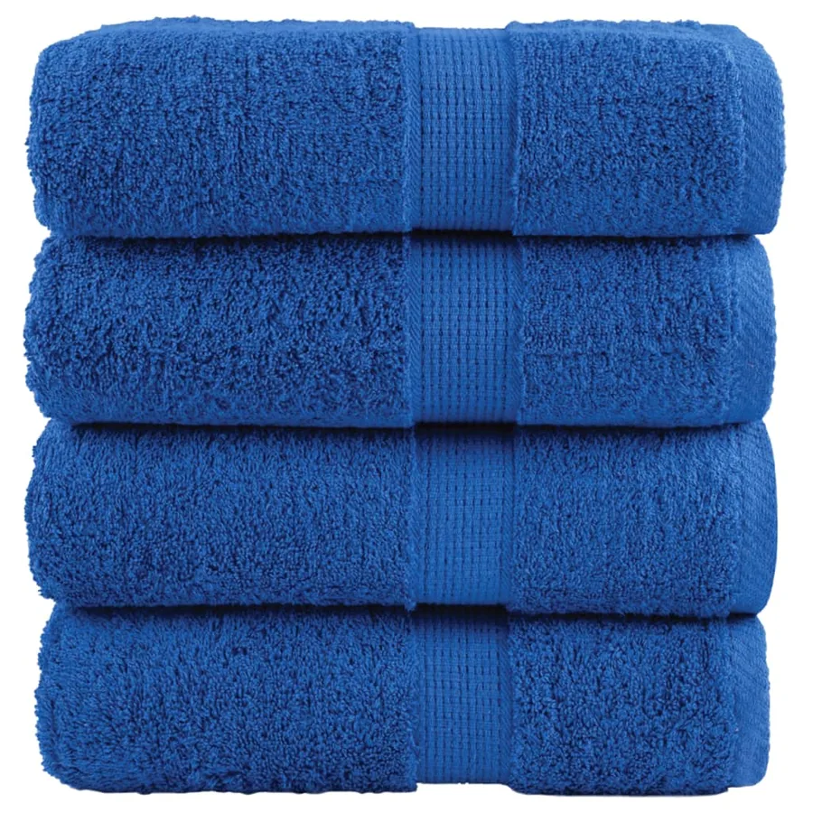 Serviettes d'invité de qualité supérieure SOLUND 4 pcs bleu