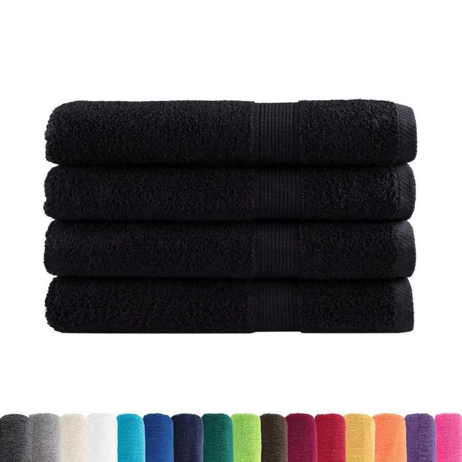 Serviettes de qualité supérieure SOLUND 4 pcs noir 600 g/m² - 2