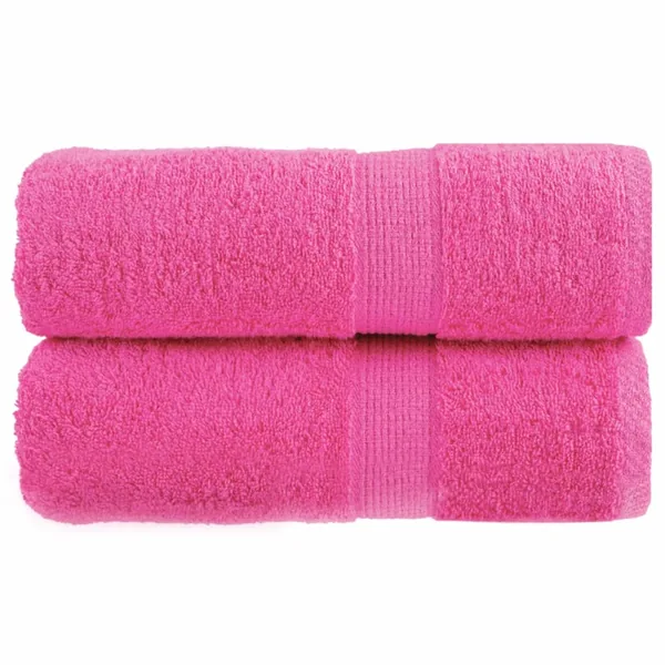 Serviettes de toilette Premium SOLUND 2 pièces Rose 30 x 30 cm 600 g/m²