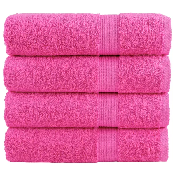 Essuie-mains de qualité supérieure SOLUND 4 pcs rose 600 g/m²