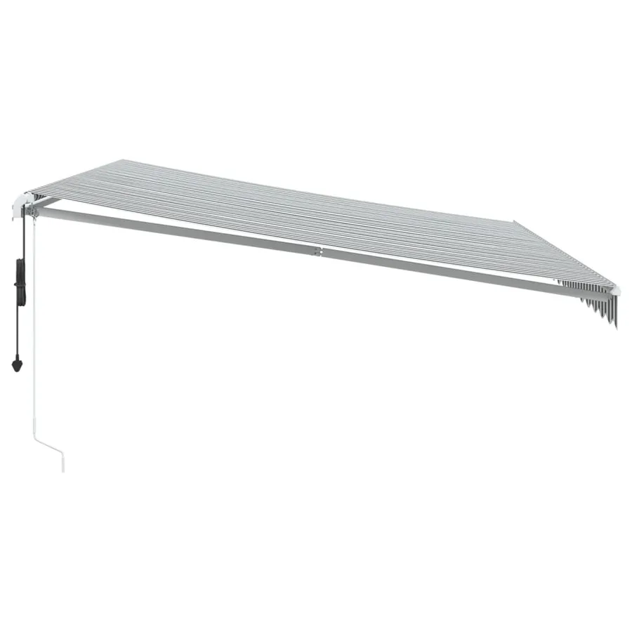 Auvent rétractable automatique anthracite et blanc 450x350 cm - 4