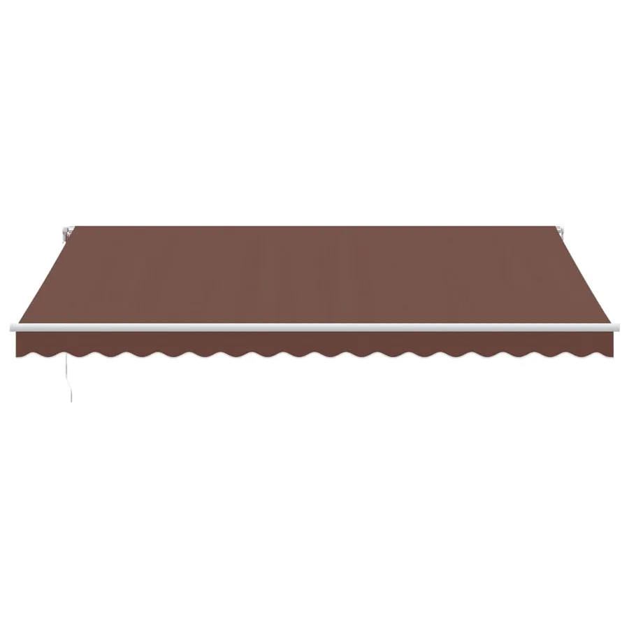 Auvent rétractable automatique marron 450x350 cm - 3