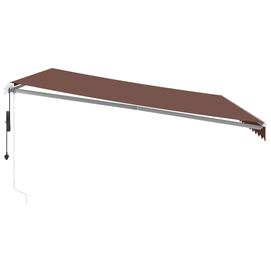 Auvent rétractable automatique marron 450x350 cm - 4