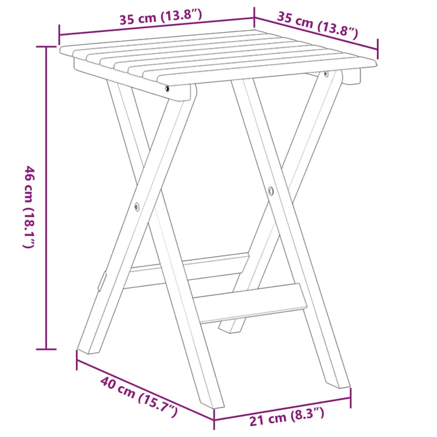 Chaises à bascule lot de 2 table pliable gris massif peuplier - 9